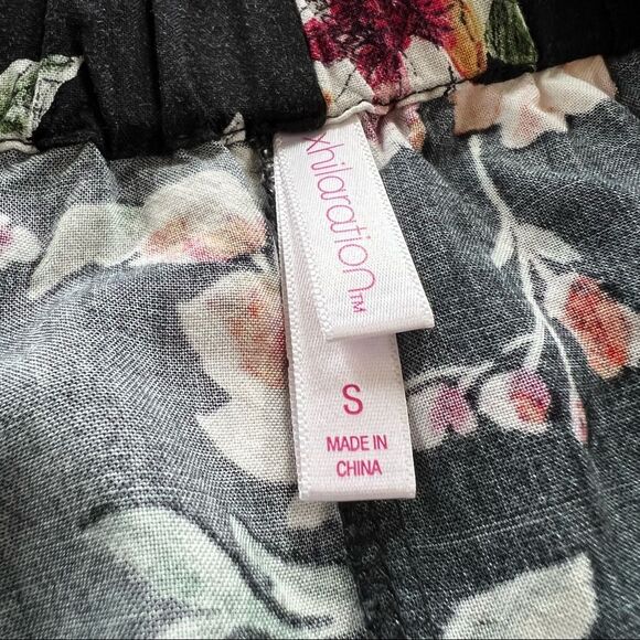 Xhilaration Off The Shoulder Ankle Boho Wide Leg Floral Pantsuit Romper Size S - Picture 9 of 14